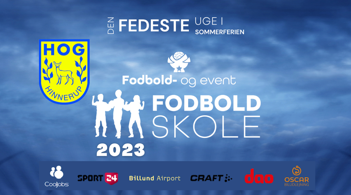 F&E FODBOLDSKOLE 2023 - HOG HINNERUP (UDSOLGT)
