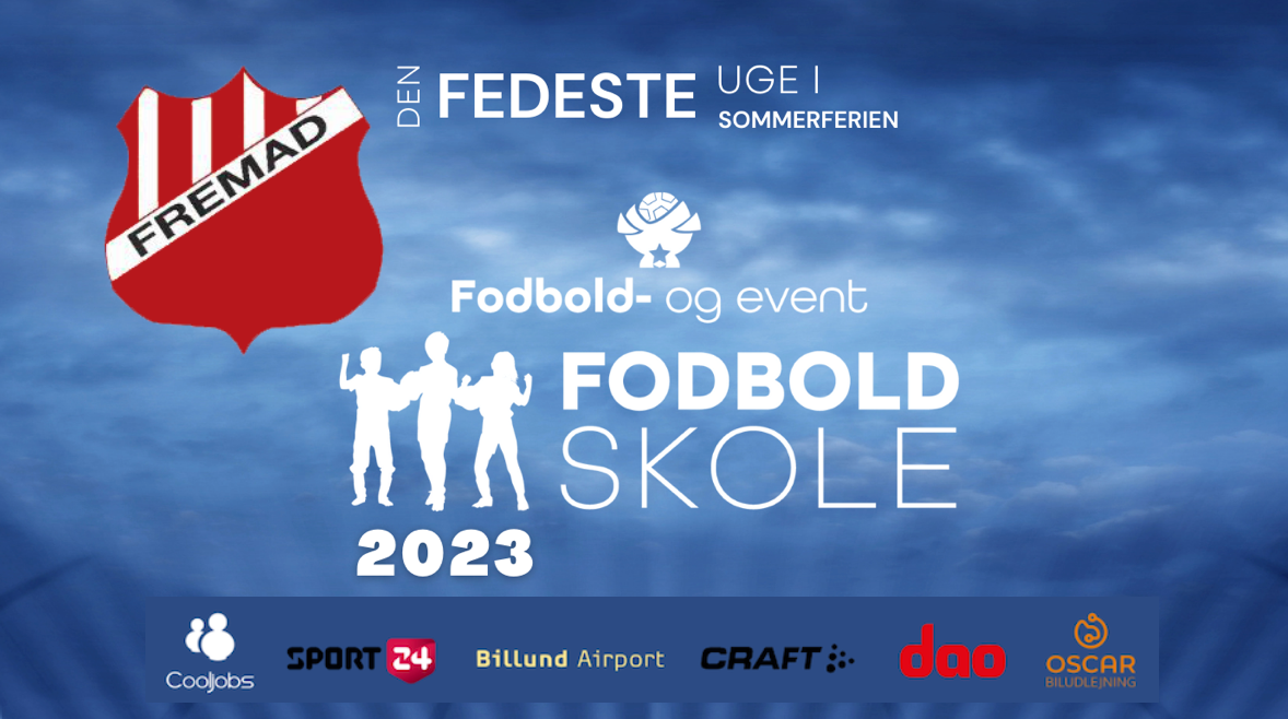 F&E FODBOLDSKOLE 2023 - SØNDERBORG FREMAD (UDSOLGT)